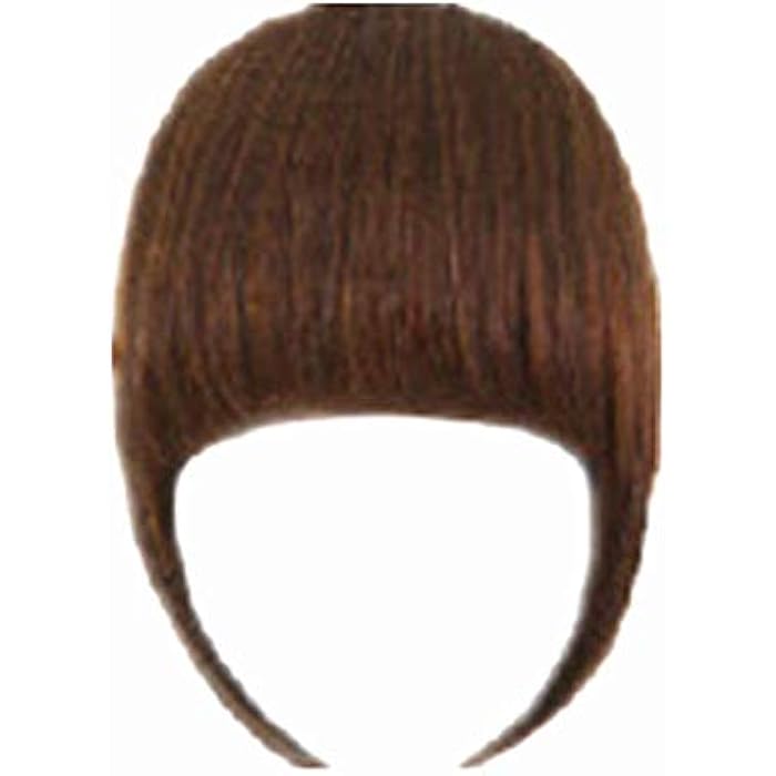 DILLARDS Take Fringe Bangs Clip Ons Short Straight Front Neat Wedding Synthetic Hair Pieces Bangs For Women - Image 3